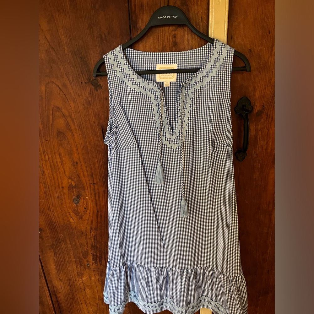 Sail to Sable gingham shift dress